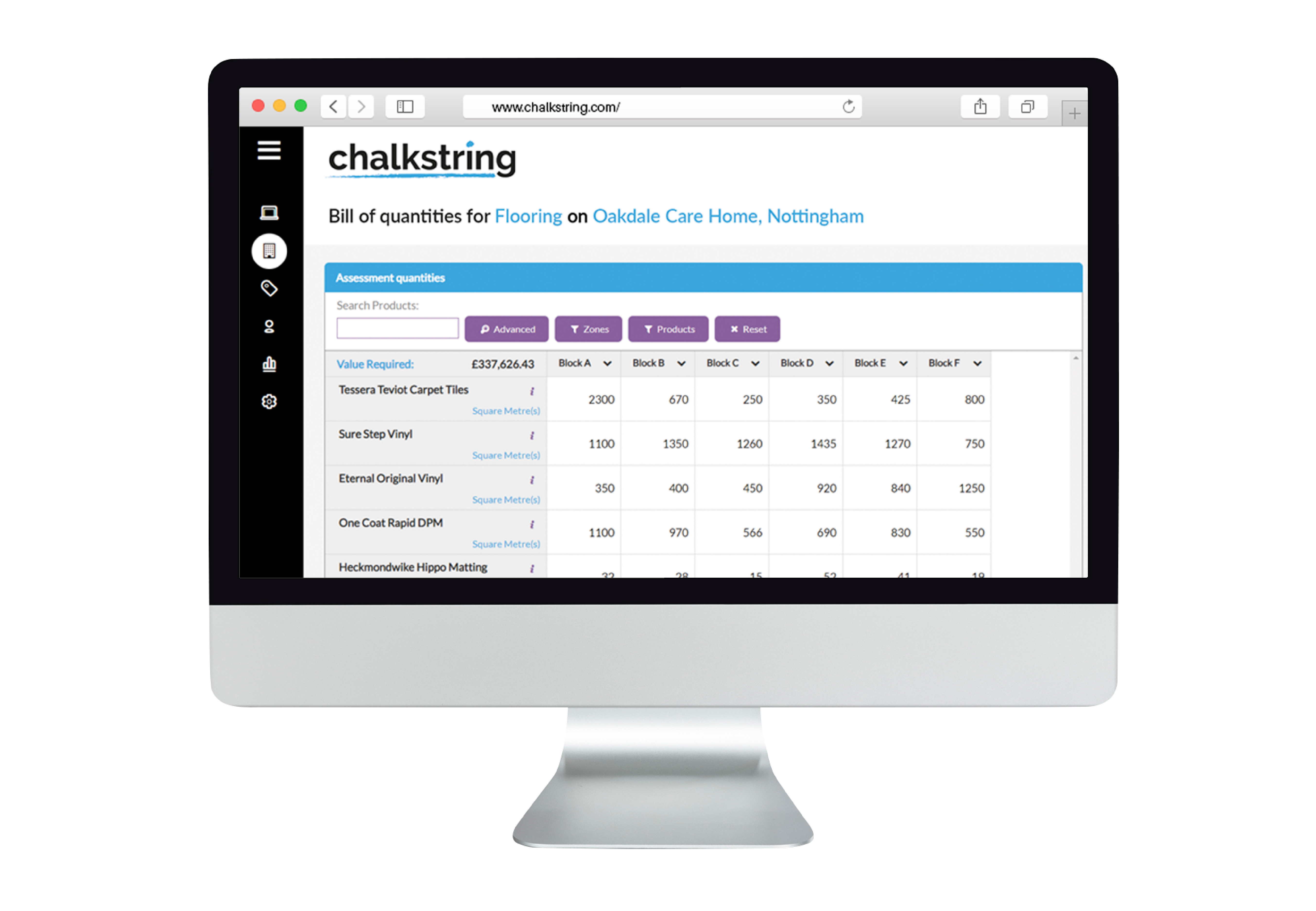 Estimating in Chalkstring