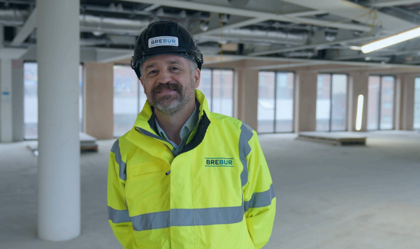 Happy construction client