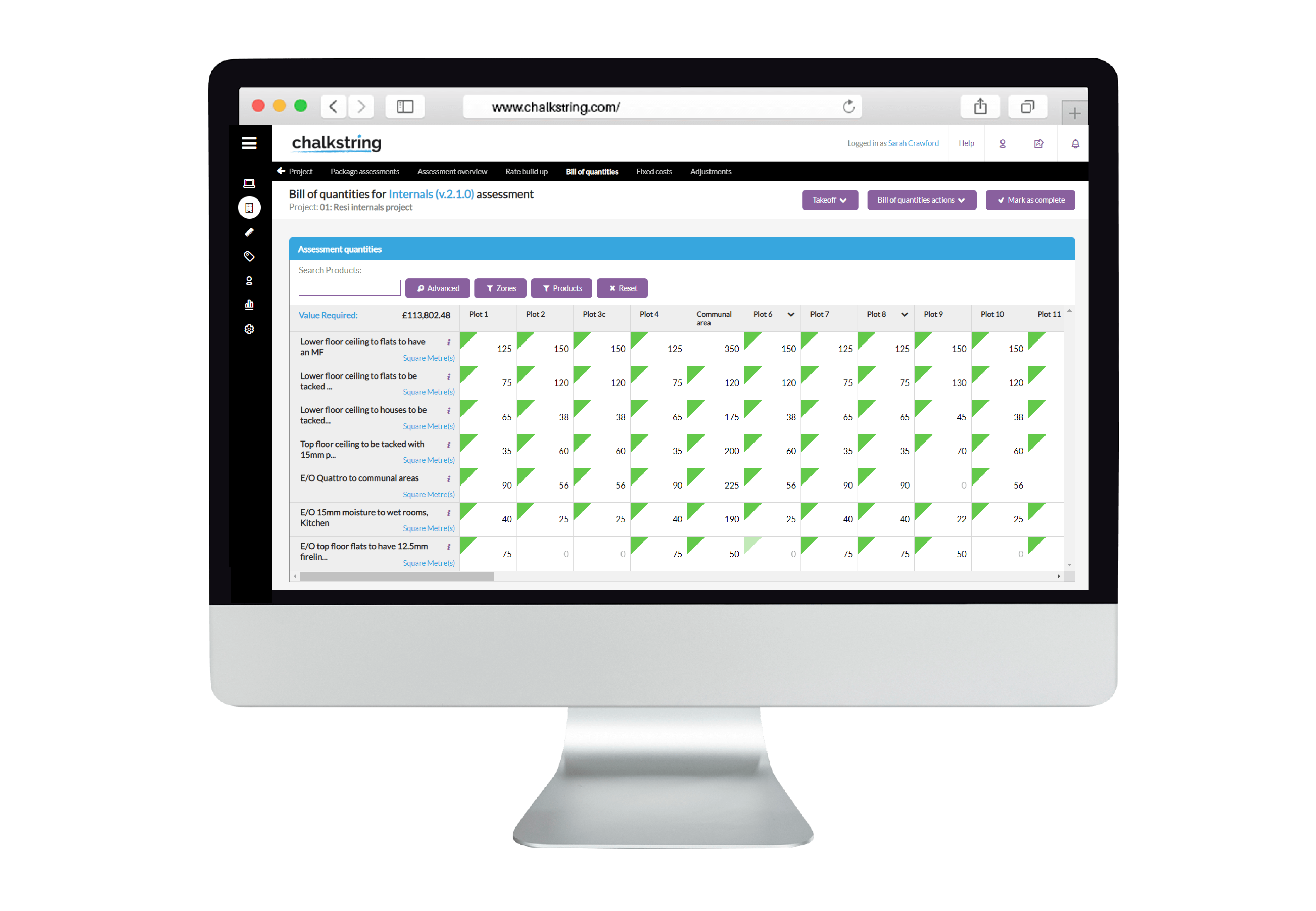 Estimating in Chalkstring - Build your project scope quickly